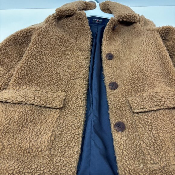 J.Crew  Girls' Teddy Sherpa coat - Worn 3 times - Picture 3 of 6